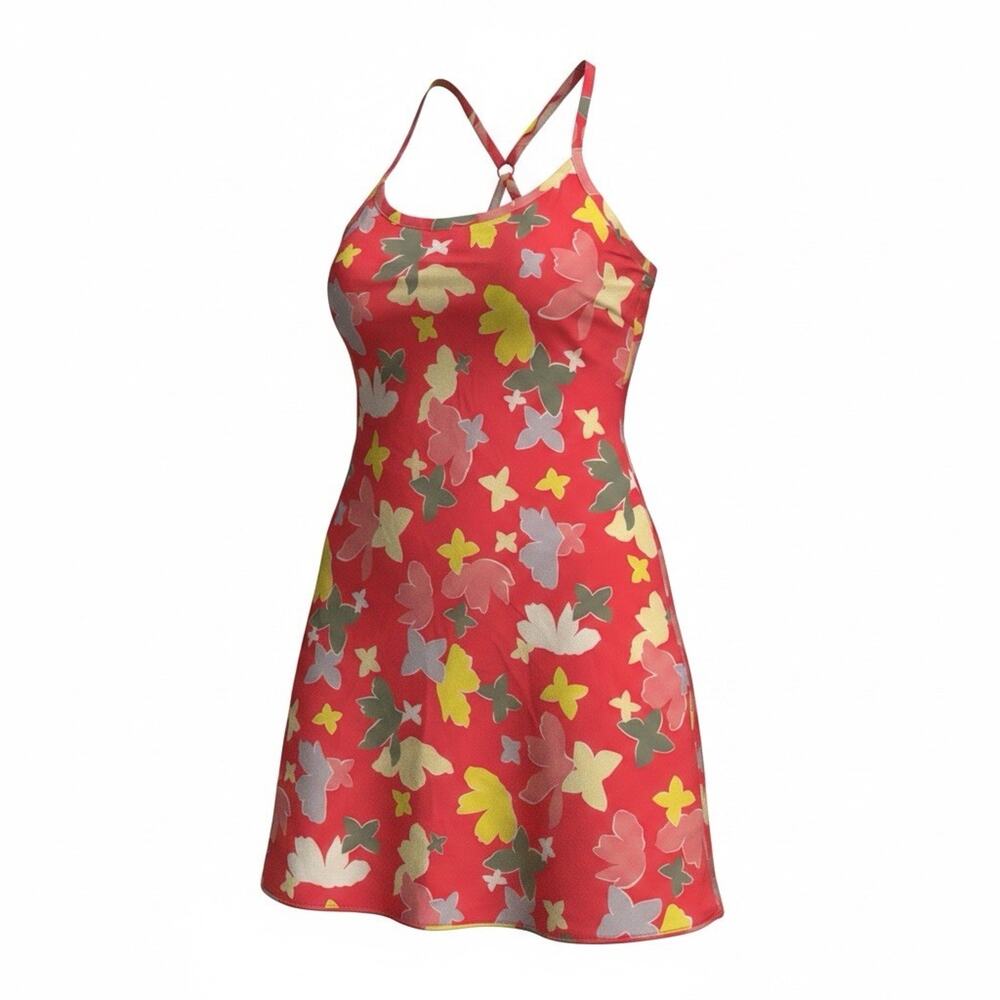 Outdoor Voices Women's Exercise Dress With Built In Bra & Shorts Size L